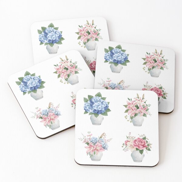 Item preview, Flowers in a vase set  designed and sold by uunaa.