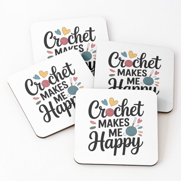 Item preview, Crochet Makes Me Happy designed and sold by jkrphoto.