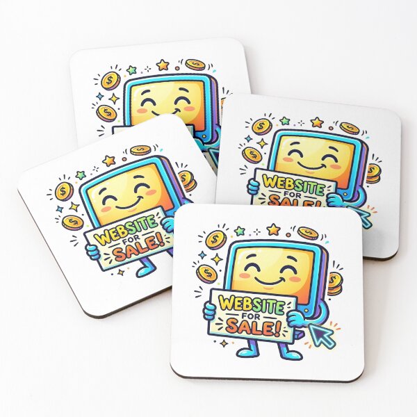 Item preview, Website For Sale - Cute Computer Character Sticker Design designed and sold by WowDezign.