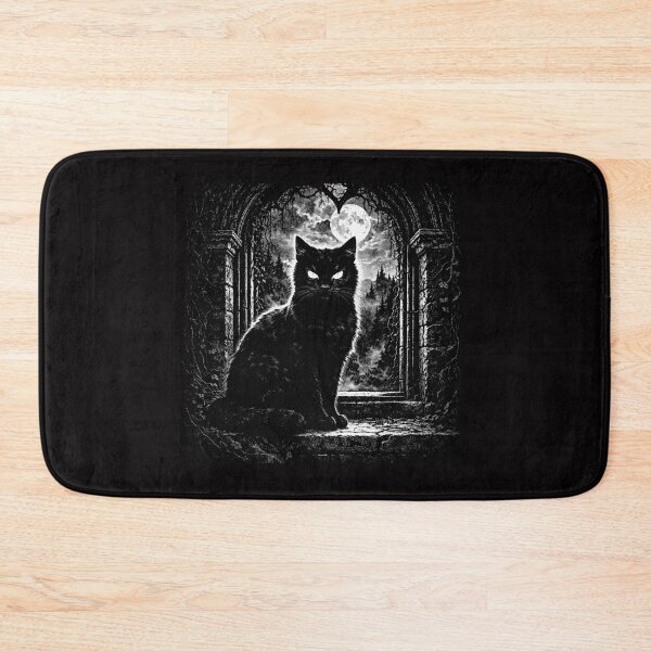 Item preview, Moonlit Gothic Cat with Enchanted Eyes #1 designed and sold by Helios Be. Lavsh.