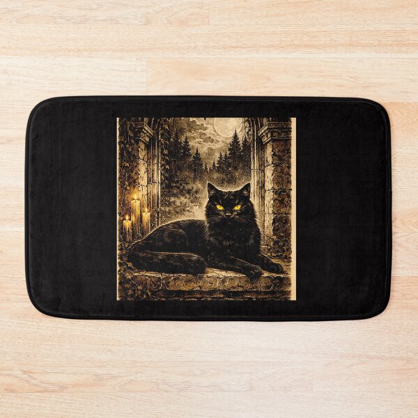 Item preview, Moonlit Gothic Cat with Enchanted Eyes #2 designed and sold by Helios Be. Lavsh.