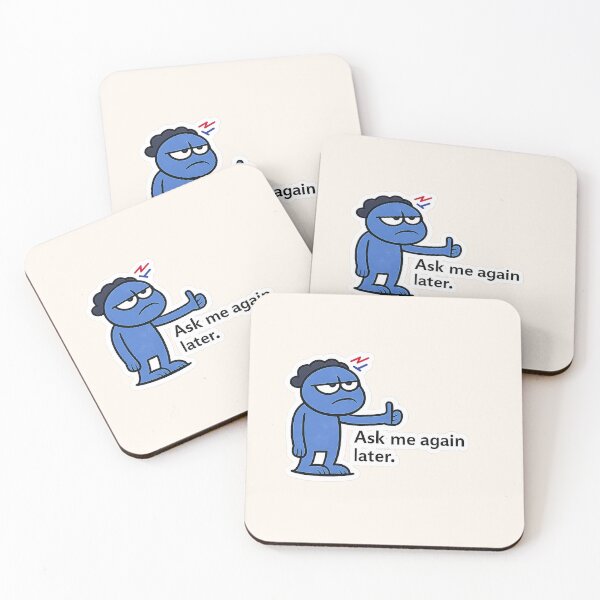 Item preview, Ask Me Again Later – Low Energy Mood Sticker designed and sold by lnewlfuk.