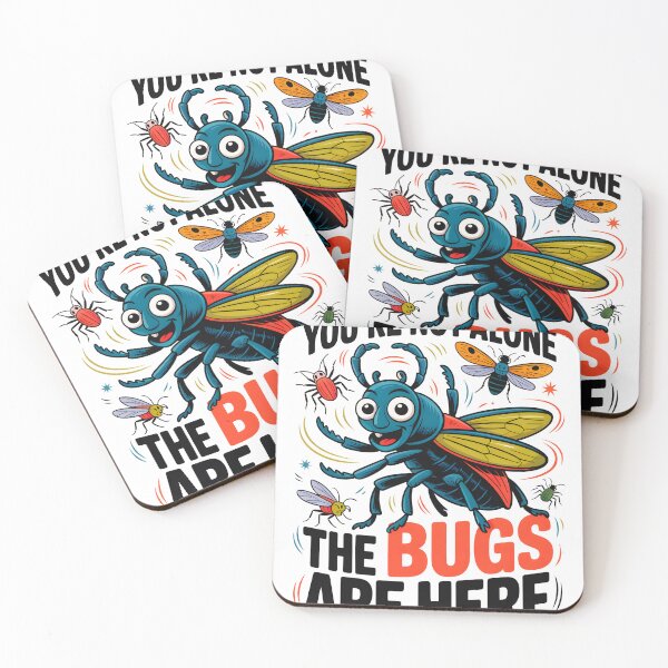 Item preview, Funny Cartoon Bug Insect Illustration You're Not Alone Bugs Here designed and sold by designleon19.