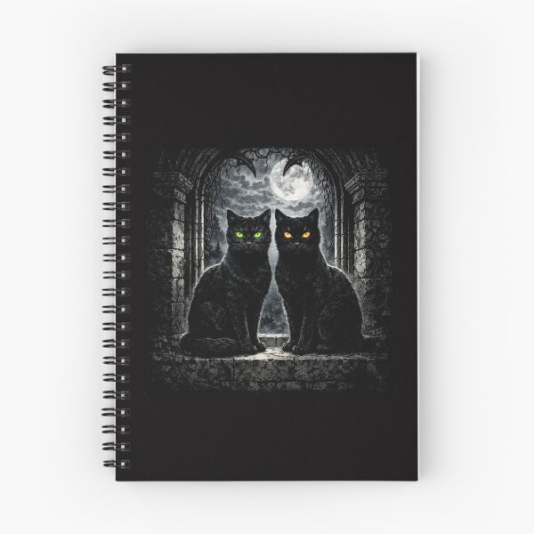 Item preview, Moonlit Gothic Cat with Enchanted Eyes #3 designed and sold by Helios Be. Lavsh.