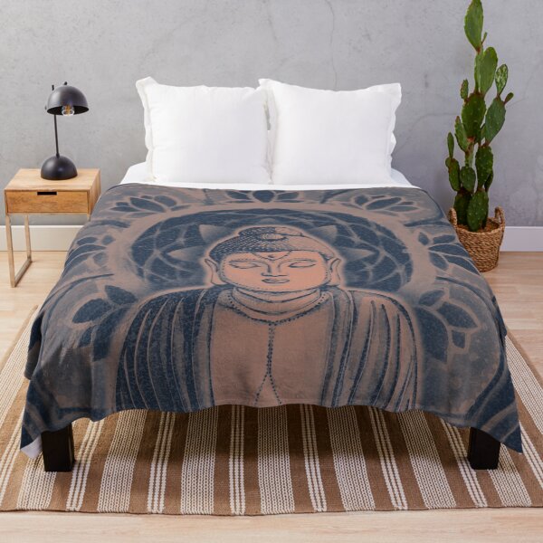 Item preview, Buddha Padma Watercolor - Dusk + Coral designed and sold by Irene Estelle.