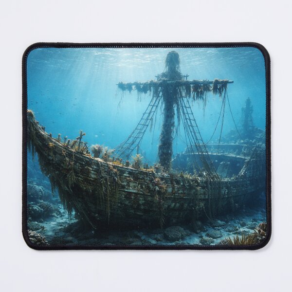 Item preview, Ghost Ship in the Abyss designed and sold by JuViRo.