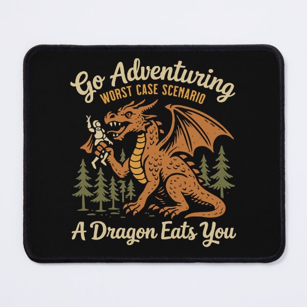 Item preview, Funny D&D - Go Adventuring Worst Case Scenario A Dragon Eats You designed and sold by sunburstrpg.