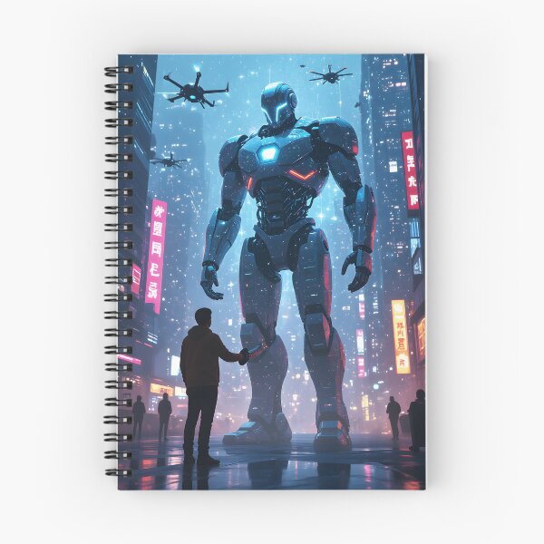 Item preview, Human and AI Future | Futuristic Robot Technology Concept Art” designed and sold by SoulGraphixx.