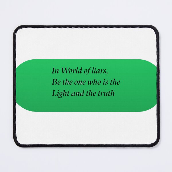 Item preview, Inspirational Slogan - Be the Light and the Truth designed and sold by Sketchmultivers.