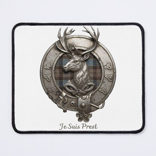Item preview, Fraser Clan Crest Badge – Je Suis Prest designed and sold by SoulTreasures.