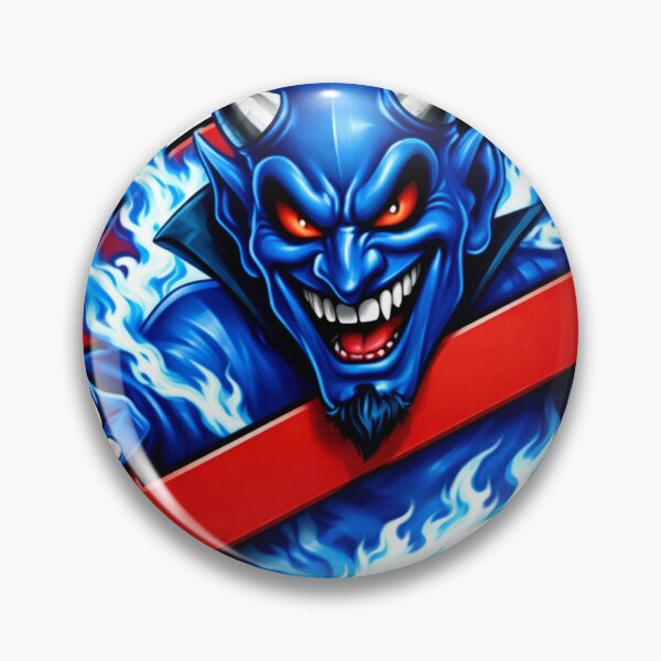 Item preview, Blue Devil Unleashed - Urban Streetwear Demon Mascot designed and sold by Prestige Parlor.