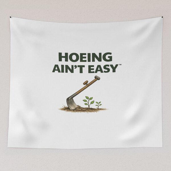 Item preview, Hoeing Ain’t Easy Funny Gardening Shirt designed and sold by HoeingAintEasy.