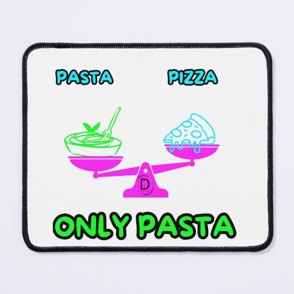 Item preview, Funny Italian Food Dilemma - Team Pasta Neon Pop Art designed and sold by TheItaliandilemma.