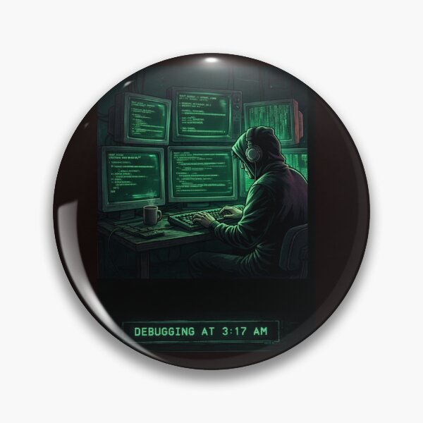 Item preview, Debugging at 3AM – Programmer Life Coding Meme designed and sold by Noctavia07.