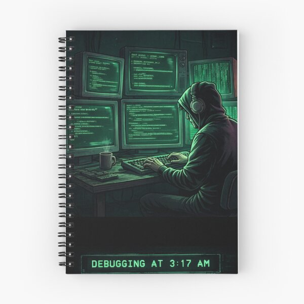 Item preview, Debugging at 3AM – Programmer Life Coding Meme designed and sold by Noctavia07.