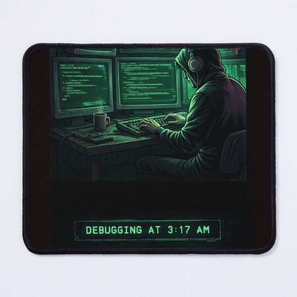 Item preview, Debugging at 3AM – Programmer Life Coding Meme designed and sold by Noctavia07.
