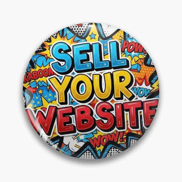 Item preview, Sell Your Website - Pop Art Comic Speech Bubble Sticker Design designed and sold by WowDezign.