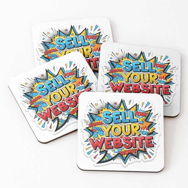 Item preview, Sell Your Website - Pop Art Comic Speech Bubble Sticker Design designed and sold by WowDezign.