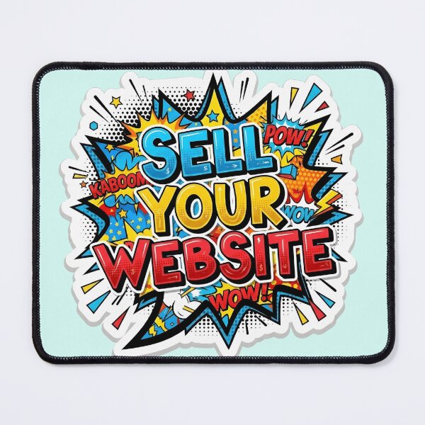 Item preview, Sell Your Website - Pop Art Comic Speech Bubble Sticker Design designed and sold by WowDezign.