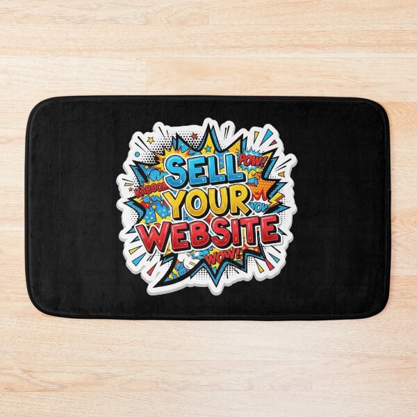 Item preview, Sell Your Website - Pop Art Comic Speech Bubble Sticker Design designed and sold by WowDezign.