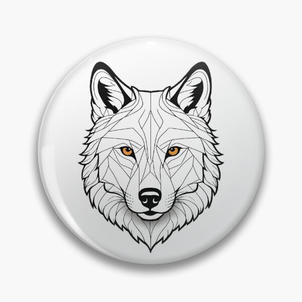 Item preview, Minimalist Wolf Line Art – Modern Symmetrical Animal Design - 1 designed and sold by RELAX STATION.