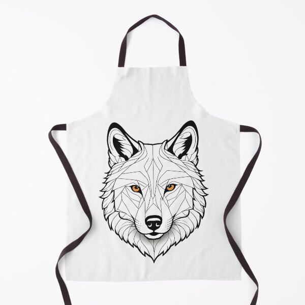 Item preview, Minimalist Wolf Line Art – Modern Symmetrical Animal Design - 1 designed and sold by RELAX STATION.