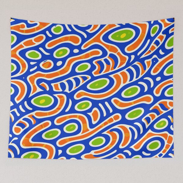 Item preview, Mandarin Dragonet Psychedelic Reef Pattern designed and sold by WildlifeInc.
