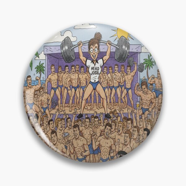 Item preview, ig Josie: Muscle Beach Olympics! – Retro Gym & Bodybuilding Art designed and sold by helderpoeta.