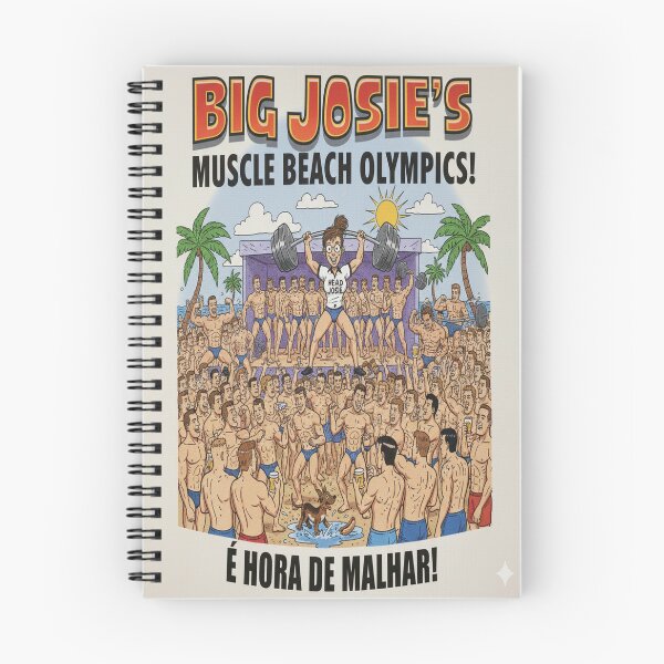 Item preview, ig Josie: Muscle Beach Olympics! – Retro Gym & Bodybuilding Art designed and sold by helderpoeta.