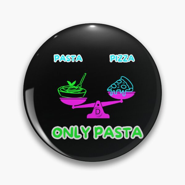 Item preview, Funny Italian Food Dilemma - Team Pasta Neon Pop Art Black Version designed and sold by TheItaliandilemma.