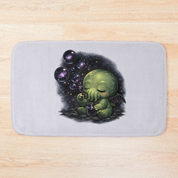 Item preview, Baby Cthulhu playing with cosmic bubbles designed and sold by Creep-elina.