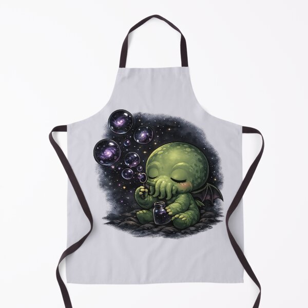 Item preview, Baby Cthulhu playing with cosmic bubbles designed and sold by Creep-elina.