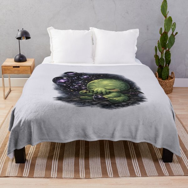 Item preview, Baby Cthulhu playing with cosmic bubbles designed and sold by Creep-elina.