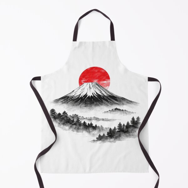 Item preview, Mount Fuji Red Sun Landscape designed and sold by RØNI AI.