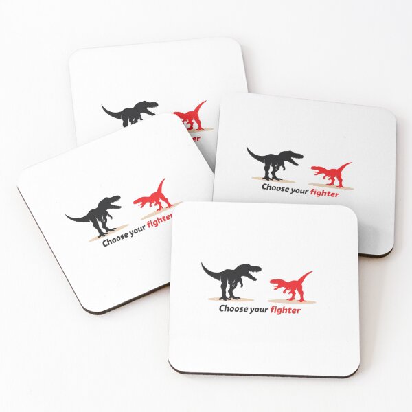 Item preview, T-Rex vs Raptor Choose Your Dinosaur Funny Sticker T-Shirt Gift designed and sold by Unsololugar.