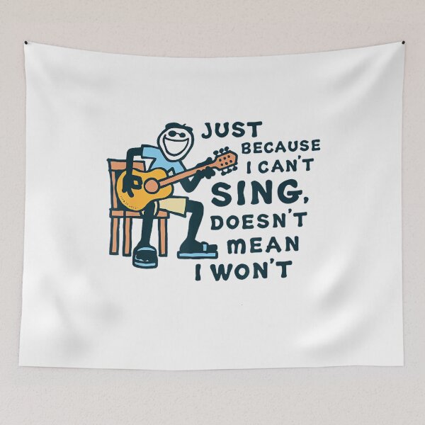 Item preview, Guitar Lover Just Because I Can't Sing Doesn't Mean I Won't designed and sold by SethHHoward.