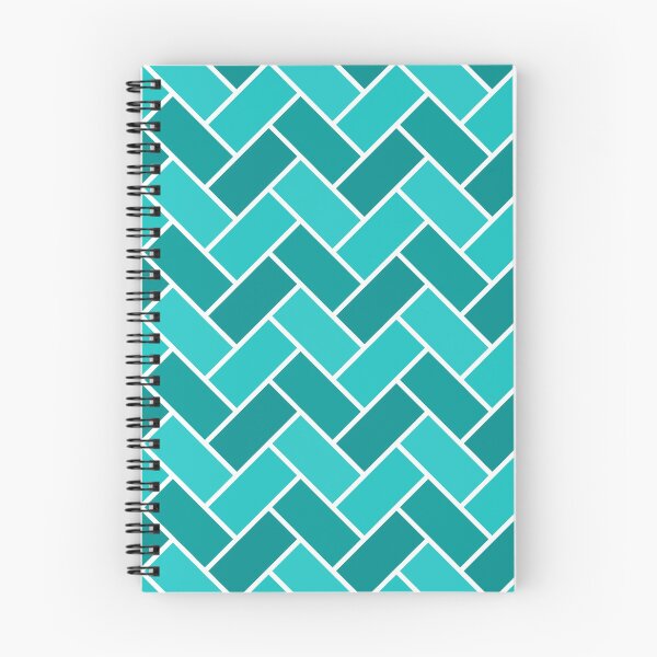 Item preview, Aqua herringbone pattern designed and sold by DeaHeidiDesigns.