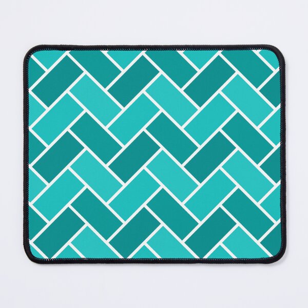 Item preview, Aqua herringbone pattern designed and sold by DeaHeidiDesigns.