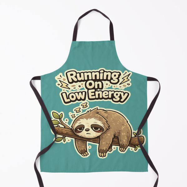 Item preview, Running On Low Energy Sloth – Funny Lazy Mood Cute Sloth Meme designed and sold by BabyStark.