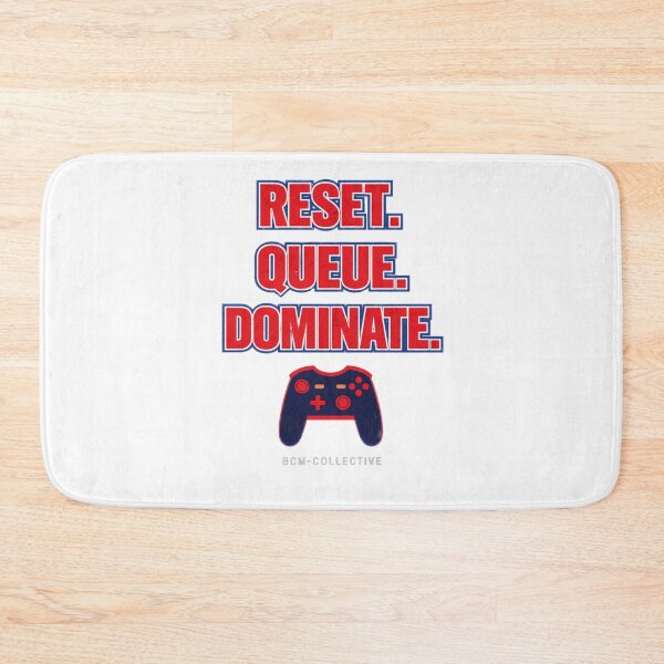Item preview, Reset Queue Dominate - Gaming Typography Design | BCM-Collective designed and sold by BCM-Collective.