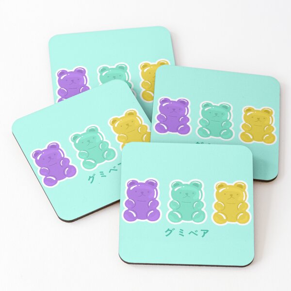 Aperçu de l'œuvre Bonbons gélifiés en forme d'ours japonais créée et vendue par DJCartoonDesigns.