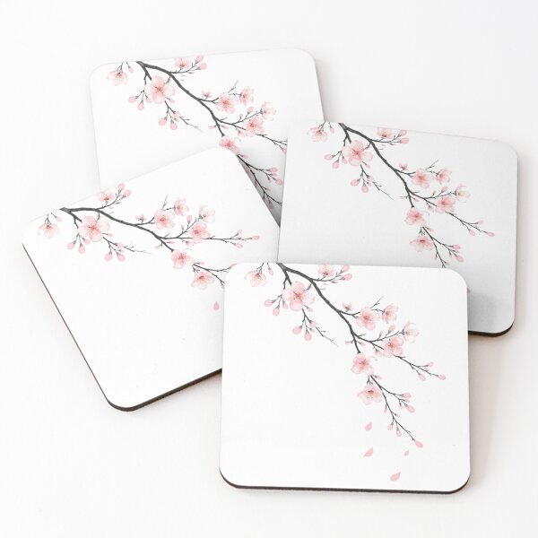 Item preview, Arte minimalista japonés con ramas de cerezo designed and sold by RØNI AI.