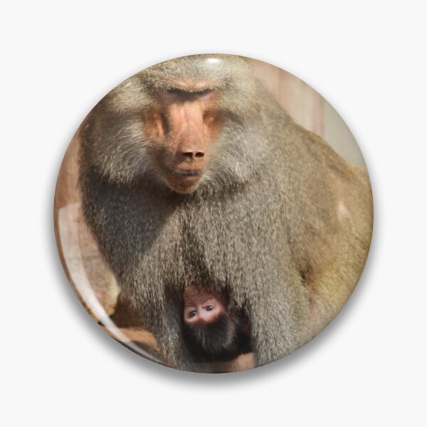 Item preview, Protective Baboon Mother With Baby designed and sold by DrTol.