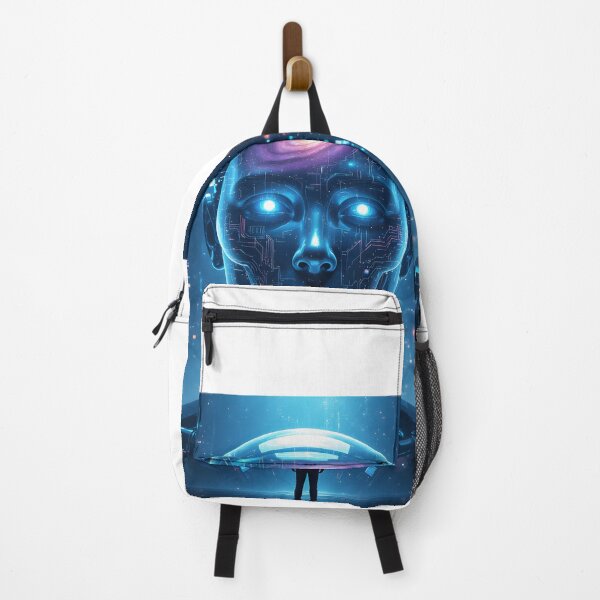 Item preview,  Cosmic Robot – Futuristic AI Guardian of the Universe | Sci-Fi Space Art” designed and sold by SoulGraphixx.
