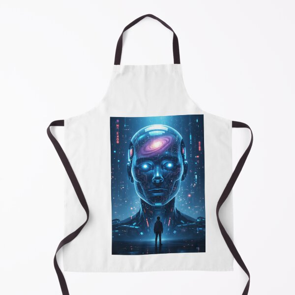 Item preview,  Cosmic Robot – Futuristic AI Guardian of the Universe | Sci-Fi Space Art” designed and sold by SoulGraphixx.