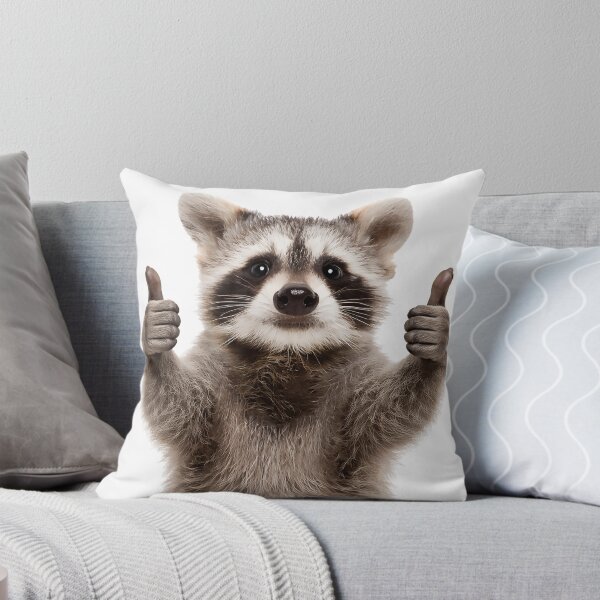 Item preview, A cheerful raccoon giving two enthusiastic thumbs up! designed and sold by PIXEL POP DESIGNS - Beyond the Norm!.