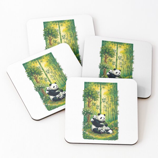 Item preview, Panda family designed and sold by PP&RAINBOW SHOP.
