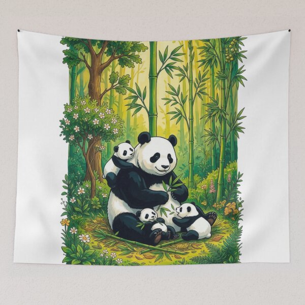 Item preview, Panda family designed and sold by PP&RAINBOW SHOP.