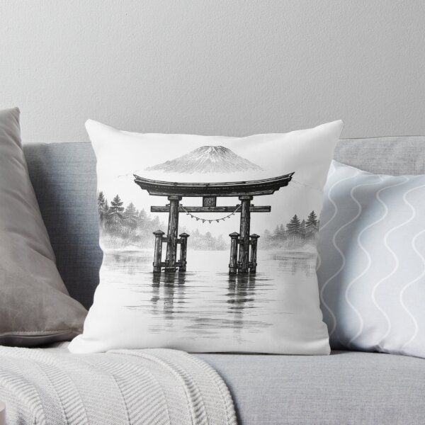 Item preview, Torii Gate in Japanese Mist designed and sold by RØNI AI.