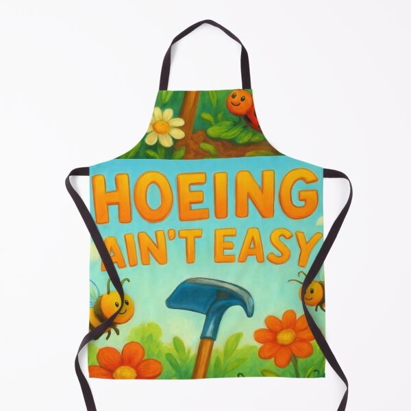 Item preview, Hoeing Ain’t Easy Funny Gardening Attire designed and sold by HoeingAintEasy.